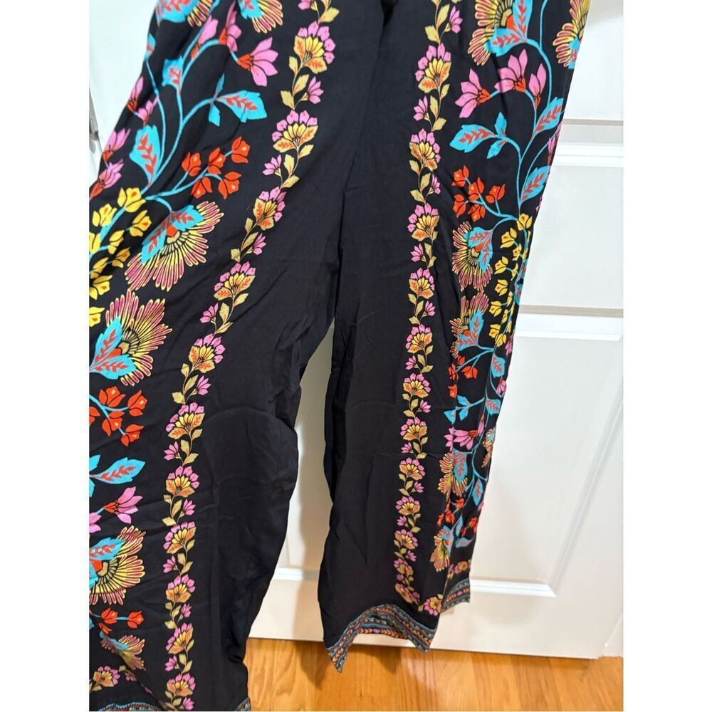 FARM Rio Black Floral-Embroidered Jumpsuit - Picture 6 of 6